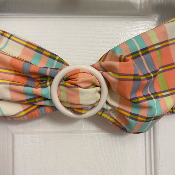 Victoria Secret plaid bandeau bikini Size L - Picture 3 of 13